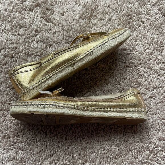 Enzo Angiolini Gold Admond Espadrille Boat Loafers;SZ 7.5;PreLoved Condition - Picture 5 of 7